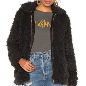 Faux Fur Bomber Jacket
